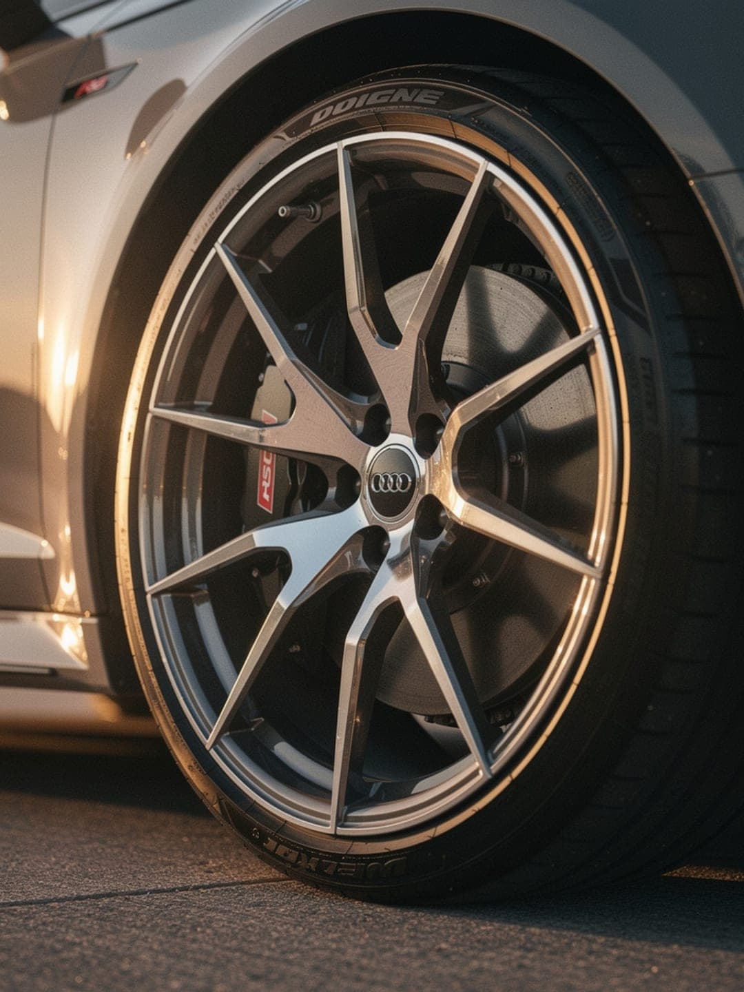 Wheel face coating